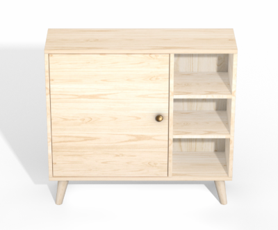 comoda natural shelves